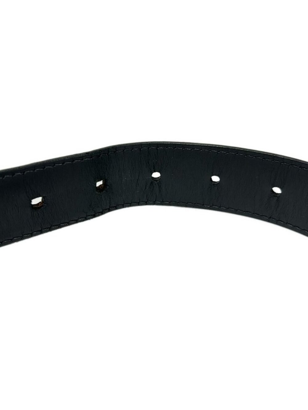 ★SOLD★ Louis Vuitton Belt Ceinture Mirage 30 Black Silver Leather - Picture 6 of 8
